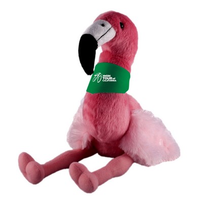 Soft Plush Flamingo with Bandana