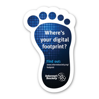 Vinyl Label (2"x3.125") Right Foot Shape