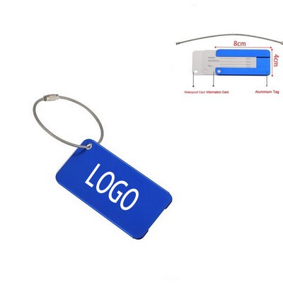 Durable Aluminum Luggage ID Tags