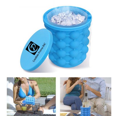 Silicone Ice Tray Mold Bucket