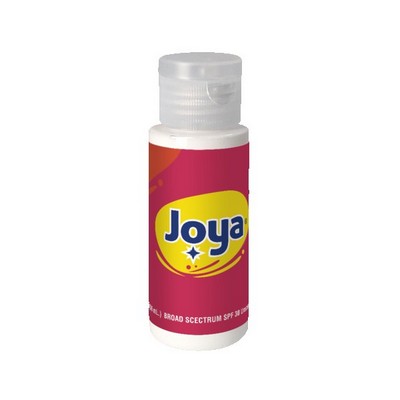 2 oz. SPF 30 Sunscreen in Clear Cylinder Bottle with Clear Flip Top