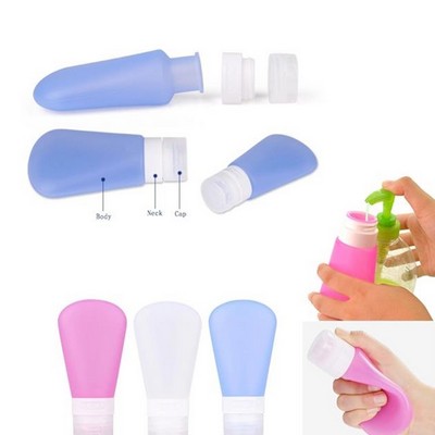 2 Oz. Leak-Proof Silicone Travel Liquid/Lotion Bottles