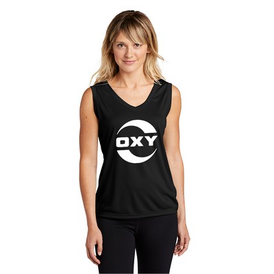 Sport-Tek® Women's Sleeveless PosiCharge® Competitor™ V-Neck Tee