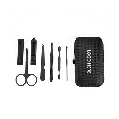 Luxurious 7 Pieces Manicure Set In Black