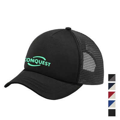 Port Authority 5-Panel Twill Foam Trucker Cap