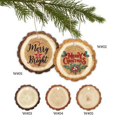 3" Full Color Trunk Christmas Ornament W/Hemp Rope