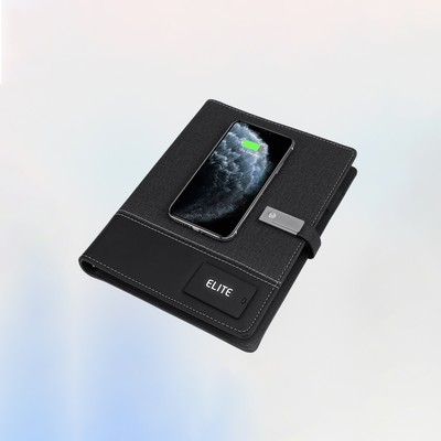 Padfolio with Power Bank (8000 mAh) & USB Drive