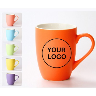 11 Oz. Matte Drum Shaped Ceramic Mug