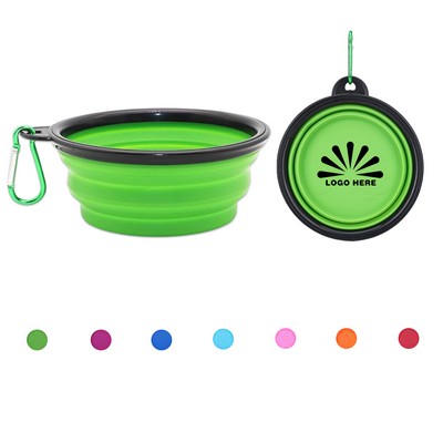 Collapsible Dog Bowl with Carabiner MOQ50
