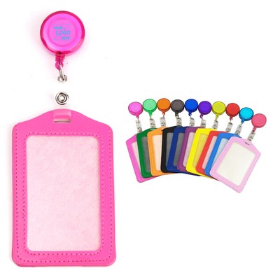 Retractable Badge Reel w/ID Card Holder