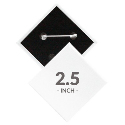 2.5 X 2.5 Inch Diamond Custom Buttons