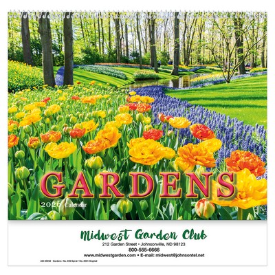 Gardens Wall Calendar: 2026 Spiral Bound