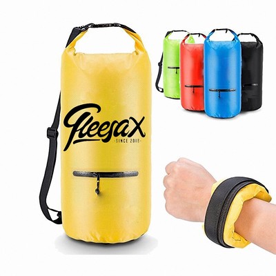 5-Liter Floating Waterproof Dry Bag W/ Zipper Pocket