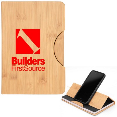 Maui Faux Bamboo Journal with Phone Holder