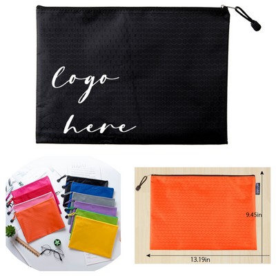 Zippered Large Pocket File Bag