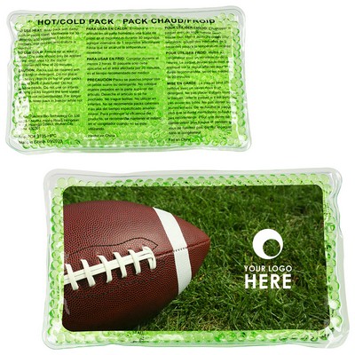 Football Large Rectangle Aqua Pearls™ Hot/Cold Pack