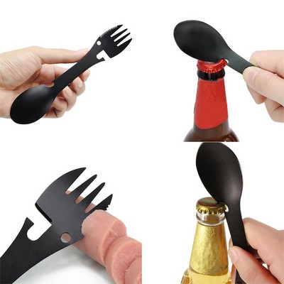 Portable Stainless Steel Multifunction Spoon Fork