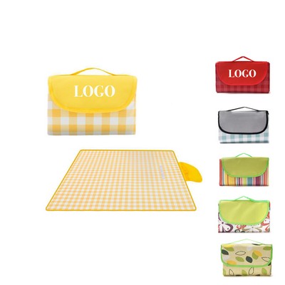 59"x80" Custom Water Resistant PVC/Oxford Cloth Foldable Blanket/Picnic Mat