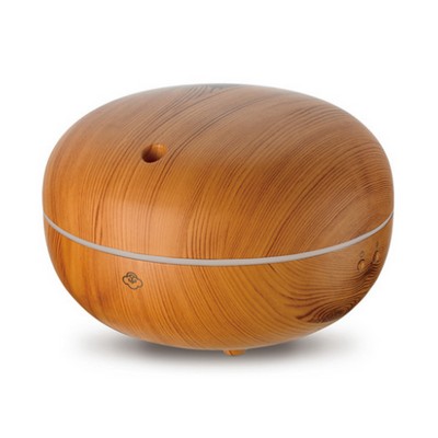 Serene House® Macaron Brown Light Wood Ultrasonic Aroma Diffuser