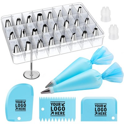 Piping Bags and Icing Tips Set