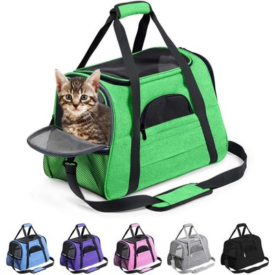 Collapsible Travel Pet Carrier w/ Cushion