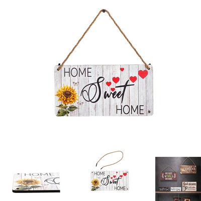 Welcome Listing Decoration Doorplate Wooden