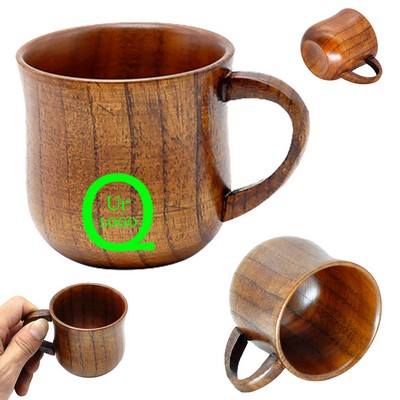 Natural Solid Wooden Tea Cup