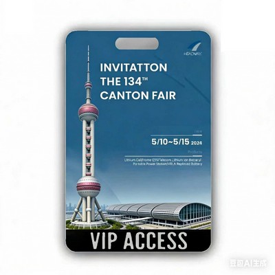 Full Color PVC Event Credential Badge (5 1/10"x 3 1/2")