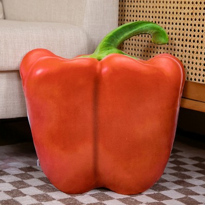 15'' to 20" Personalized Unique Stuffed Pillow Toy Custom Vegetable Red Pepper Shaped Pillow