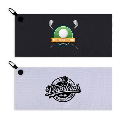 Magnetic Waffle Golf Towel ( 28'' x 12'' )