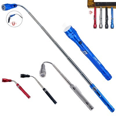 Magnetic Telescope Flashlight w/Clip