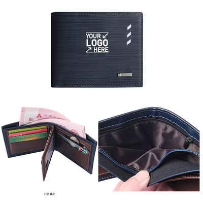 Leather Men's Short Wallet