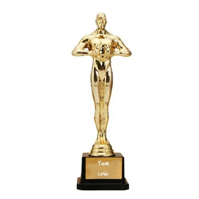 Gold Plastic Movie Statue Trophy