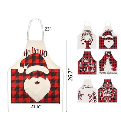 Christmas Buffalo Plaid Aprons