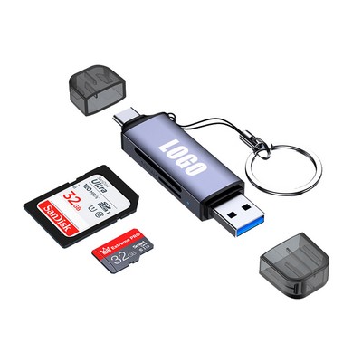 Micro SD Card Reader w/Keychain