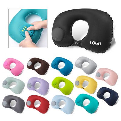 Milk Silk Inflatable U-shaped Pillow