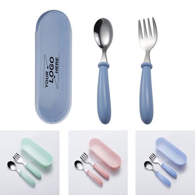 Stainless Steel Baby Spoon and Fork Set