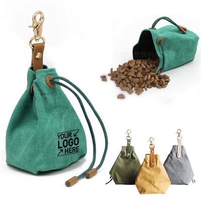 Pet Dog Food Storage Drawstring Bag