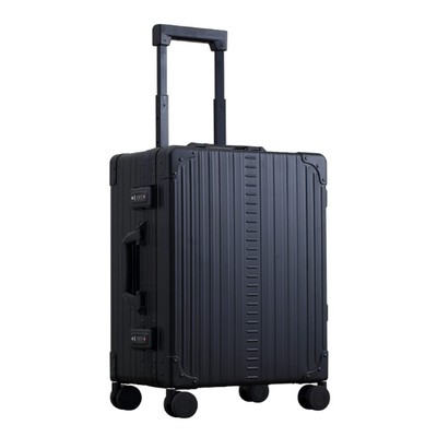 Aleon 21" Carry-On with Suiter Aluminum Hardside Luggage, Onyx