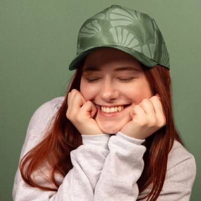 5-Panel Hat - Curved Brim - Structured - Poly Twill 4cp
