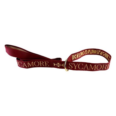 1" X 48" Woven Slip Leash w/ Gold-Colored D-Ring - "Elite" Weave
