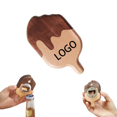 Wooden Ice Cream Bottle Opener