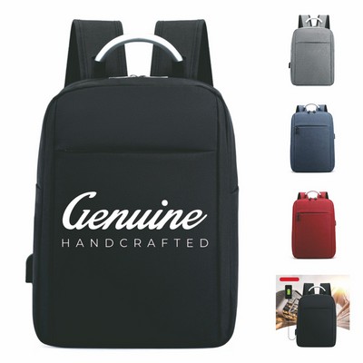 Water-Resistant Laptop Backpack with Usb Charging