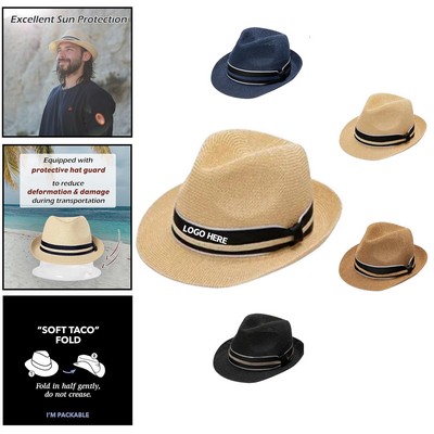 Straw Fedora Hat