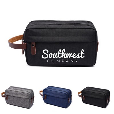 Hanging Unisex Canvas Toiletry Bag