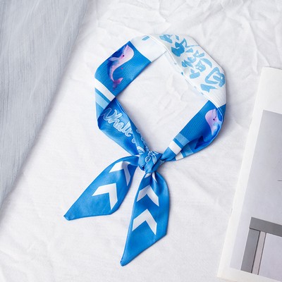 35" x 2" Full Custom Neckerchief Long Hair Ribbon Scarf Hairband Handbag Wrap Scarf Neck Tie #44