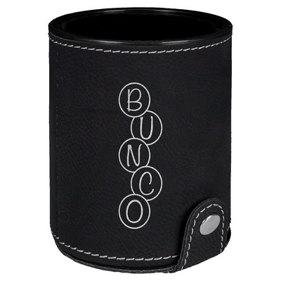Leatherette Dice Cup with 5 Dice