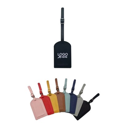 Leather Flight Tag Suitcase Hanging Check-in Boarding Card