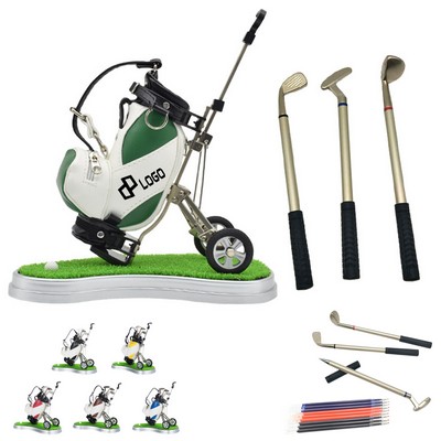 Mini Golf Bag Pen Holder Kit