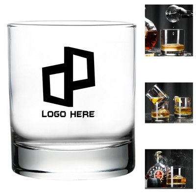 10Oz Thick Base Whiskey Clear Cup Glasses
